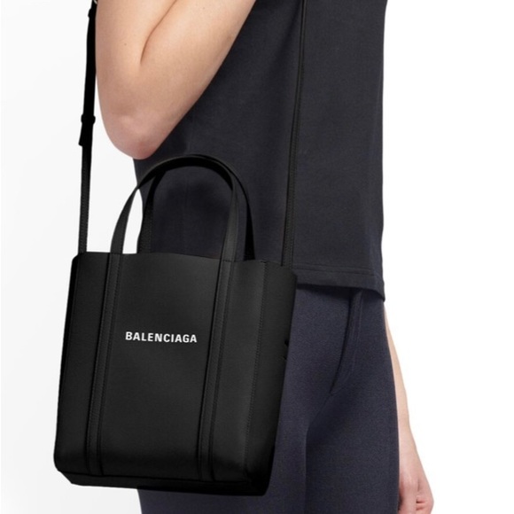 BALENCIAGA Calfskin Logo Tote - Picture 1 of 15